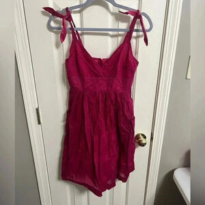 American Eagle Gorgeous Hot Pink Cotton Summer Dress 0
